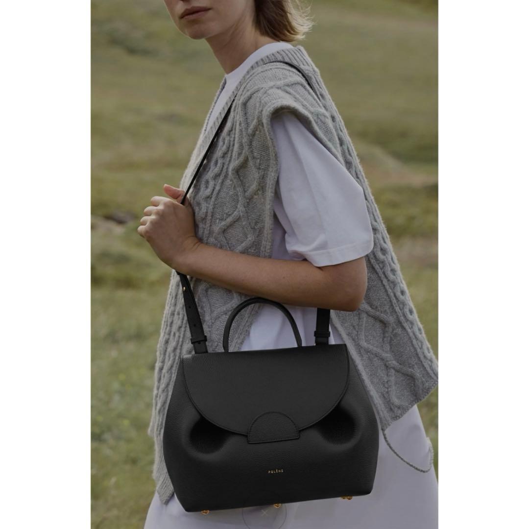 山*記様 POLENE NUMERO UN ポレーヌ　ハンドバッグ　黒
