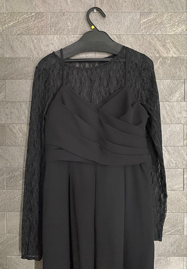 クロスオールインワンドレス / cross all in one dress 黒