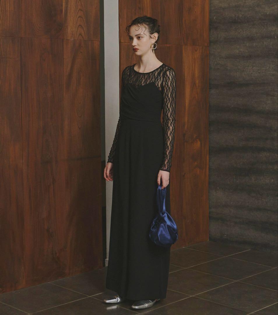 クロスオールインワンドレス / cross all in one dress 黒