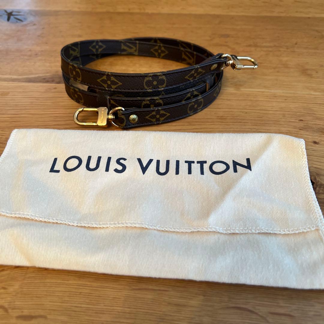 【未使用】Louis Vuitton レザー ストラップ ダークブラウン
