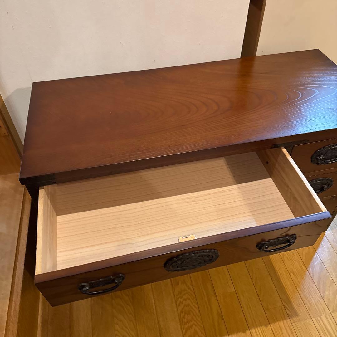 マ*ャ様 木製ダークブラウン箪笥 6引き出し