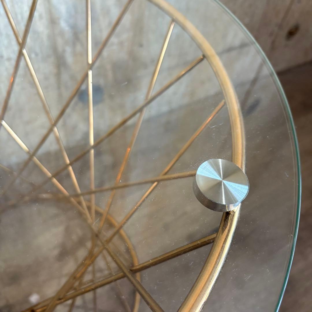 Francfranc マーリア サイドテーブル ゴールド