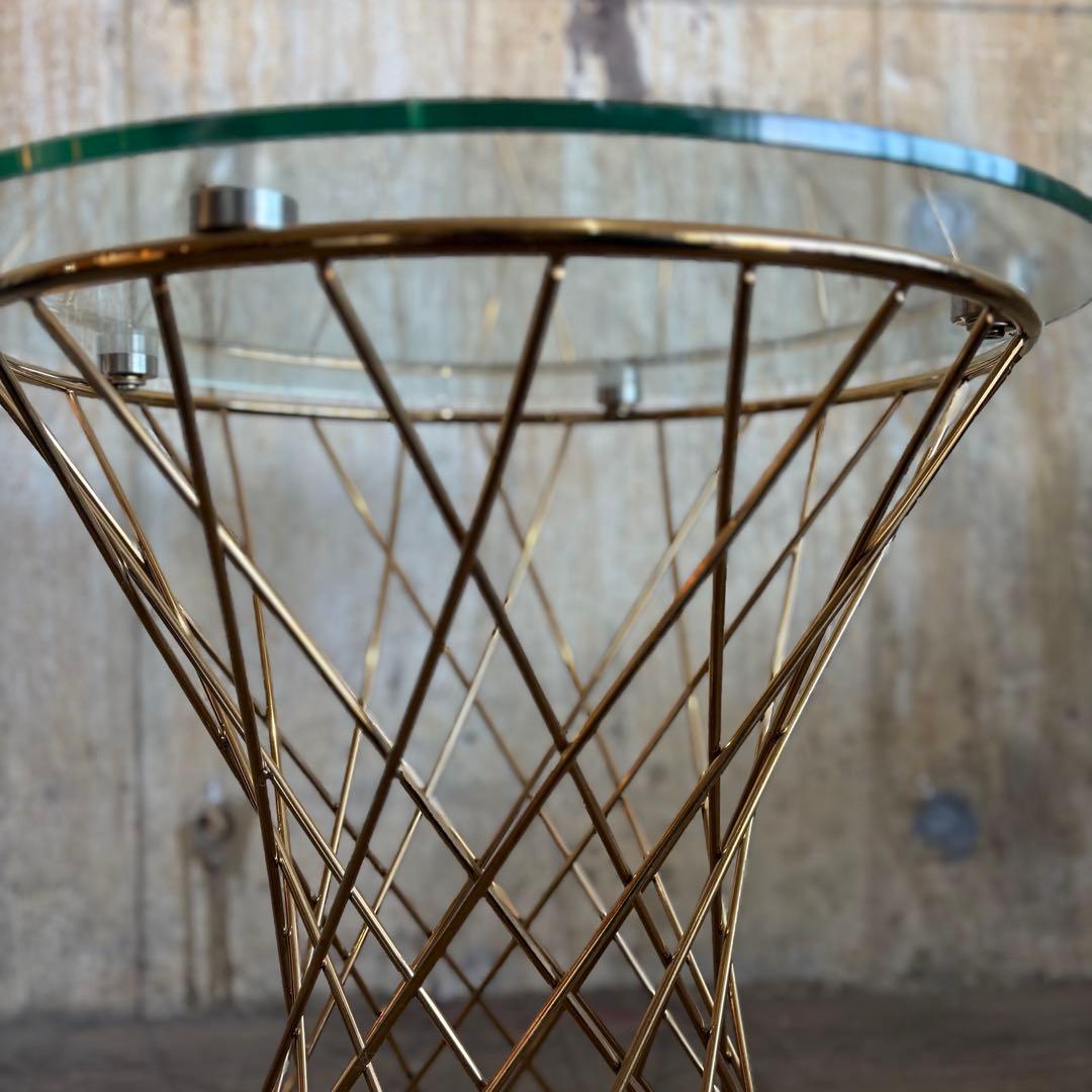 Francfranc マーリア サイドテーブル ゴールド