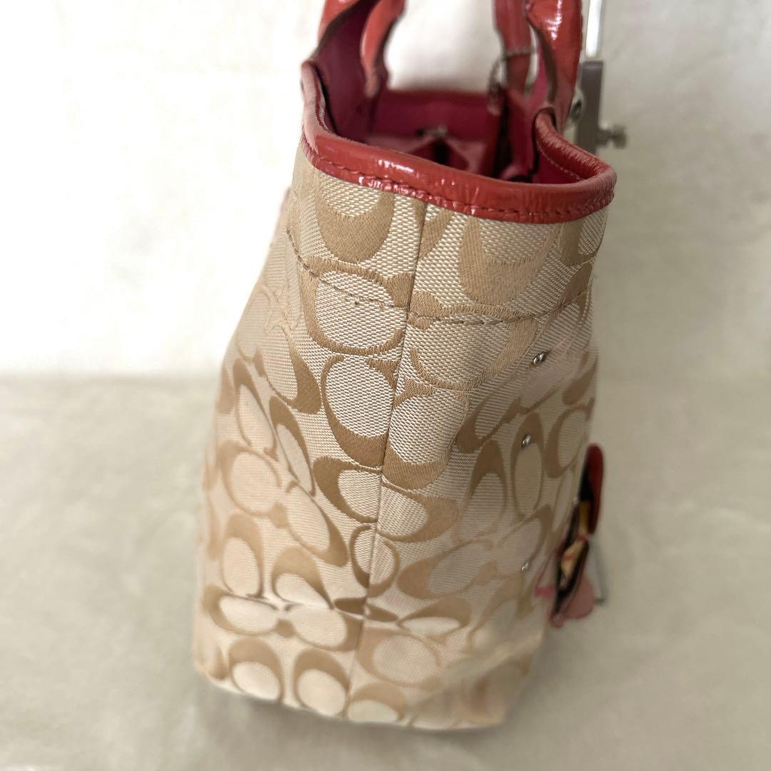 コーチ トートバッグ バッグ ピンク 16276 シグネチャーフローラル