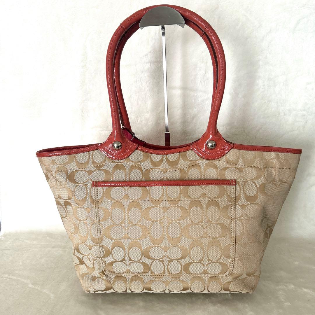 コーチ トートバッグ バッグ ピンク 16276 シグネチャーフローラル