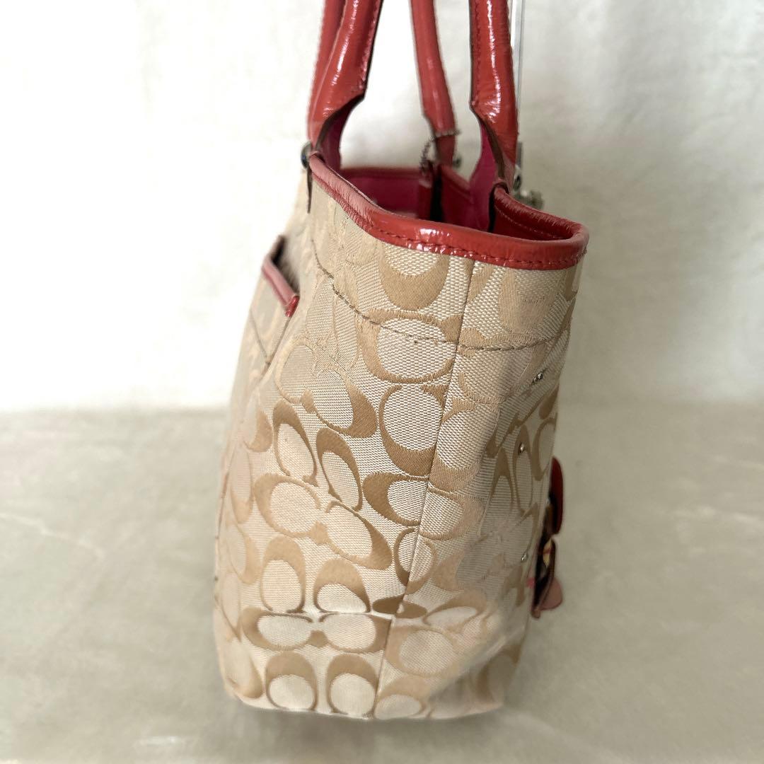 コーチ トートバッグ バッグ ピンク 16276 シグネチャーフローラル