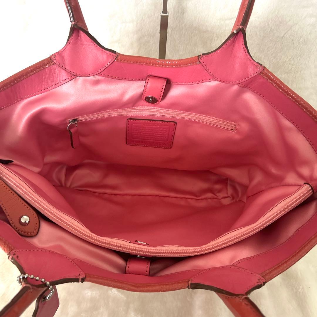 コーチ トートバッグ バッグ ピンク 16276 シグネチャーフローラル