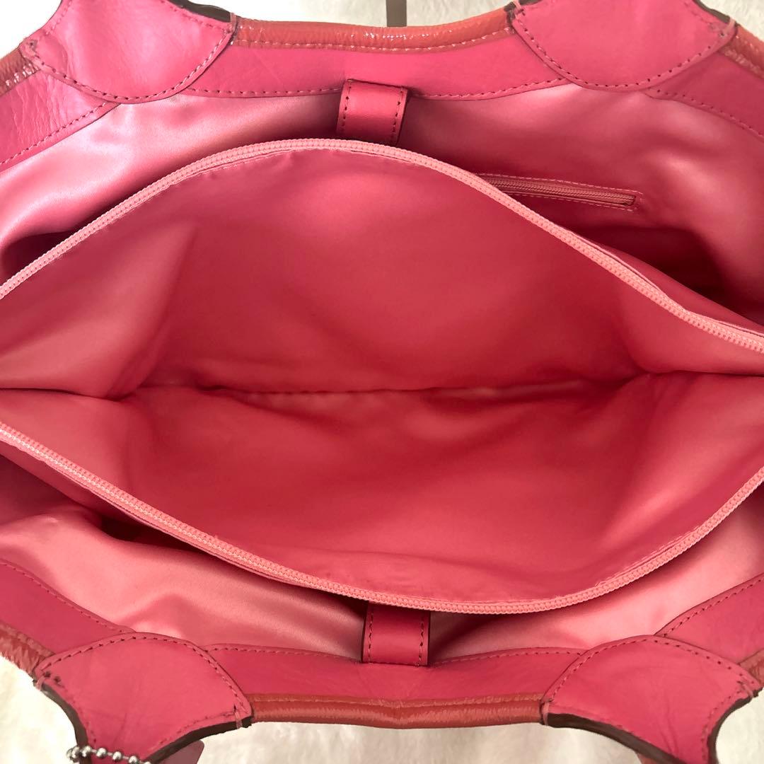 コーチ トートバッグ バッグ ピンク 16276 シグネチャーフローラル