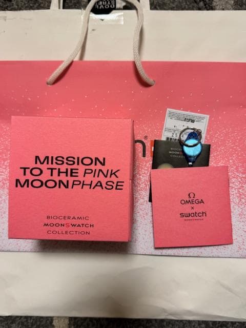 時計 Swatch OMEGA BIOCERAMIC MoonSwatch Pink