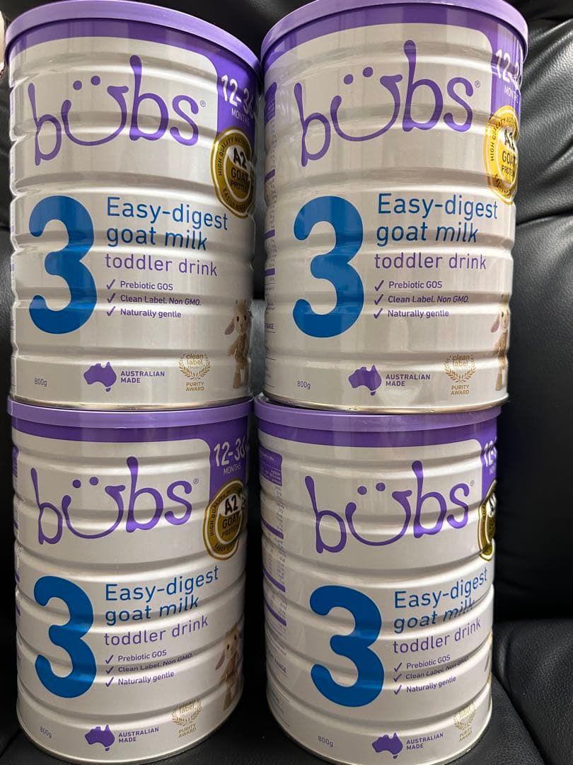 bubs Easy-digest goat milk 3 4缶セット