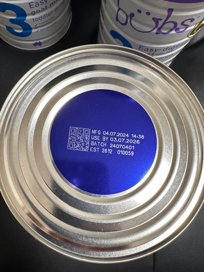 bubs Easy-digest goat milk 3 4缶セット