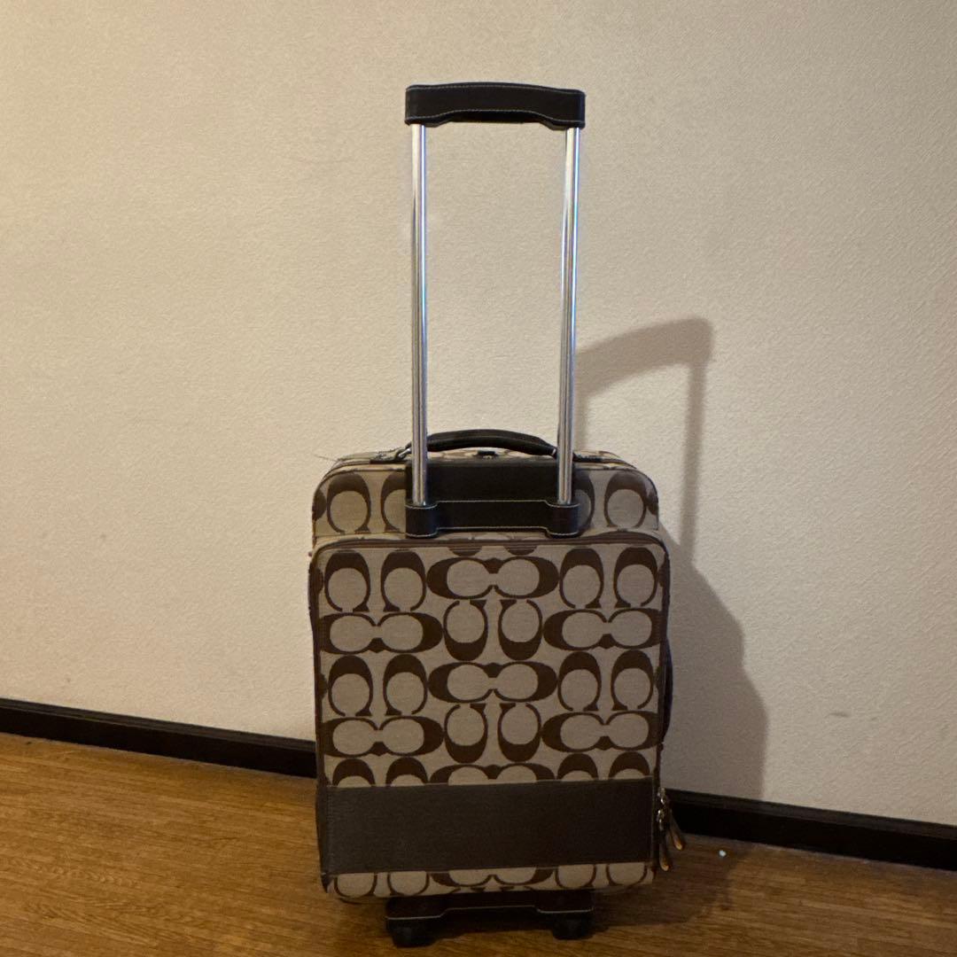 COACH ロゴパターン キャリーケース　一度のみ車移動で使用