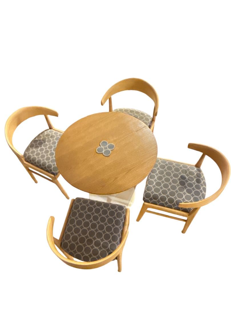 ４脚ミナペルホネン生地使用　ハンキングチェア　チェアダイニングチェア　イス　家具