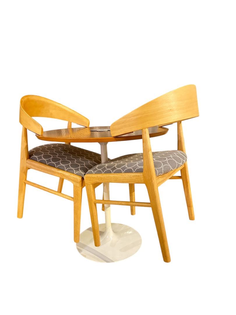 ４脚ミナペルホネン生地使用　ハンキングチェア　チェアダイニングチェア　イス　家具