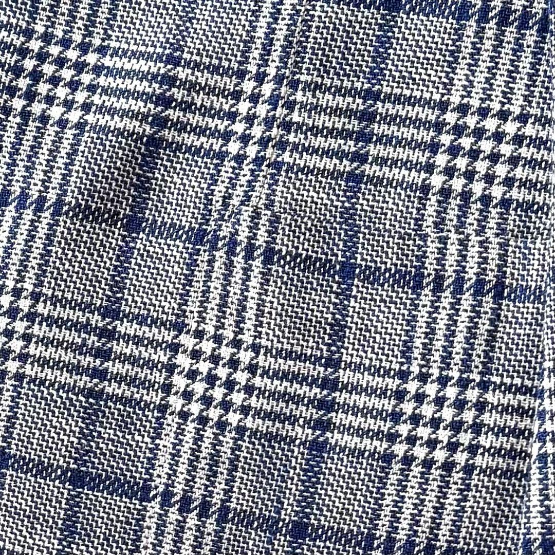 トゥモローランドピルグリム FERLA ジャケット グレンチェック ブルー XL