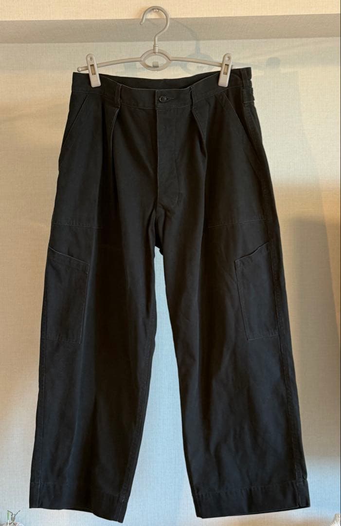 パンツ 26SS A.PRESSE USAF Hemmed Bottoms black