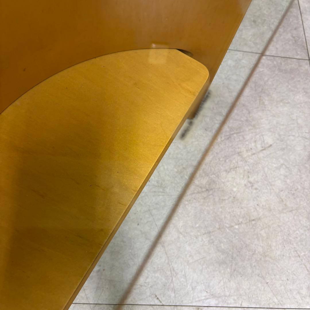 D壁 北欧レトロ プライウッド センターテーブル ガラステーブル ビンテージ