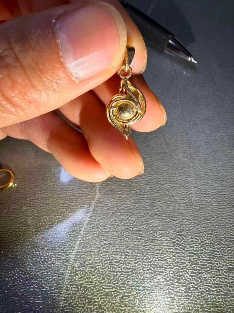 k18ゴールド ネックレス 14K赤珊瑚