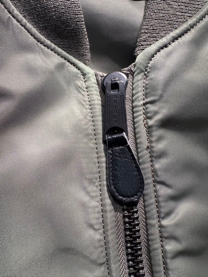 AVIREX MA-1 防寒 フライトジャケット セージ L