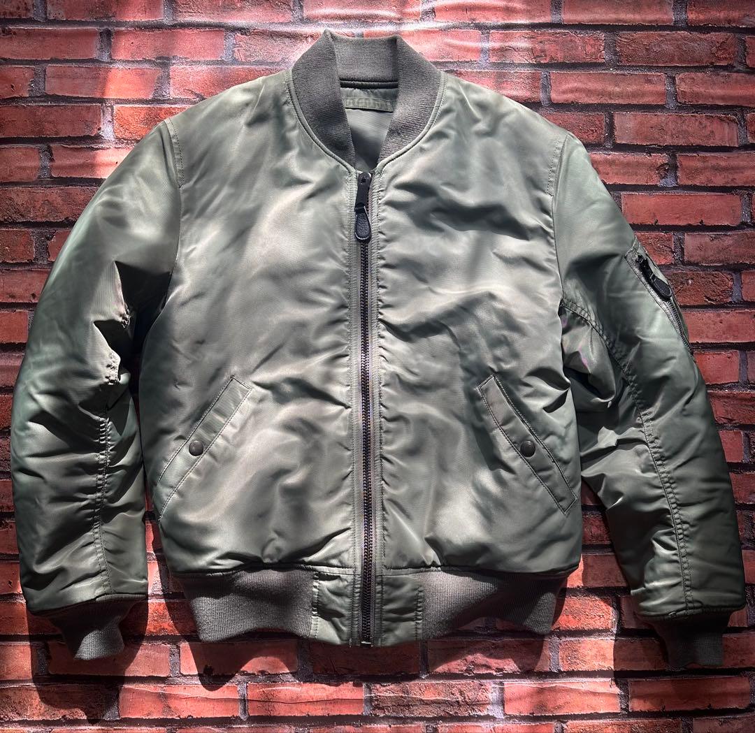 AVIREX MA-1 防寒 フライトジャケット セージ L