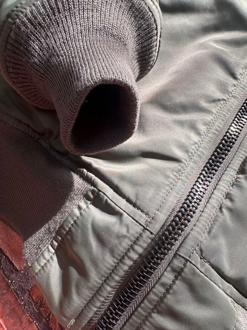 AVIREX MA-1 防寒 フライトジャケット セージ L