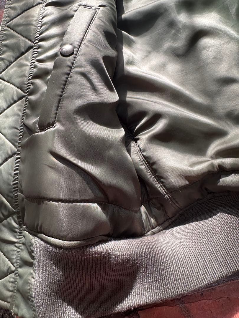 AVIREX MA-1 防寒 フライトジャケット セージ L