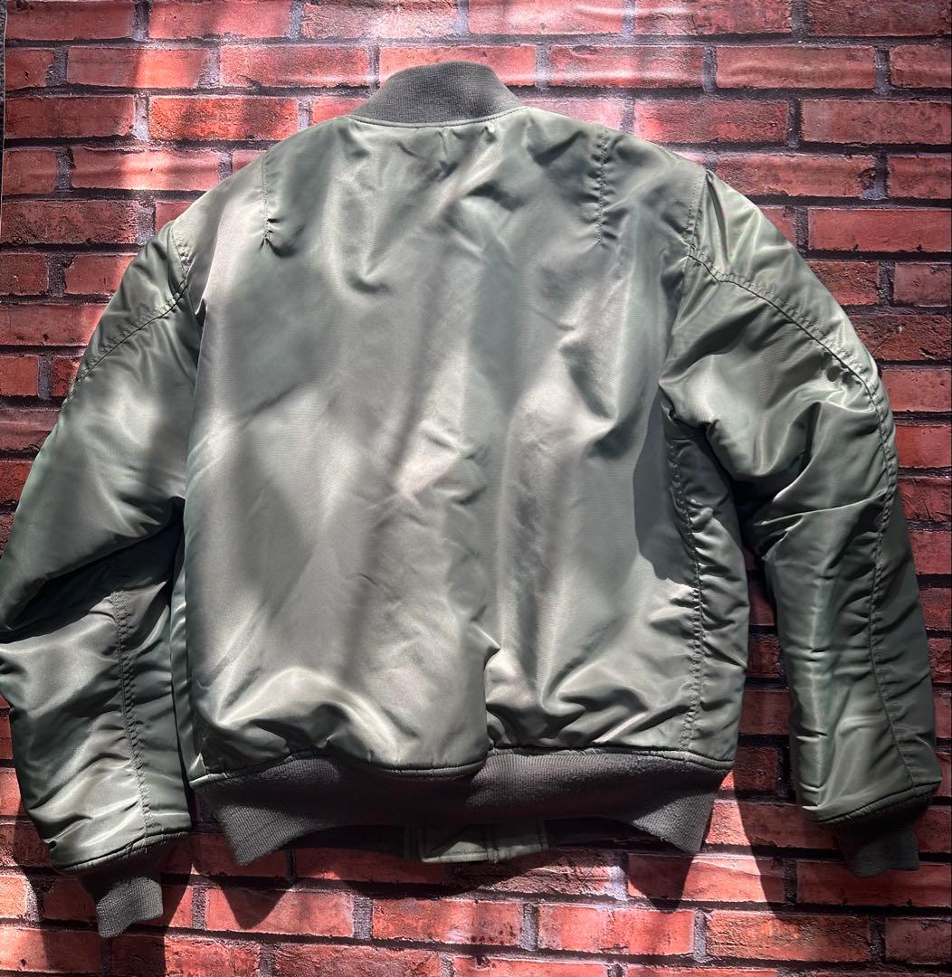 AVIREX MA-1 防寒 フライトジャケット セージ L