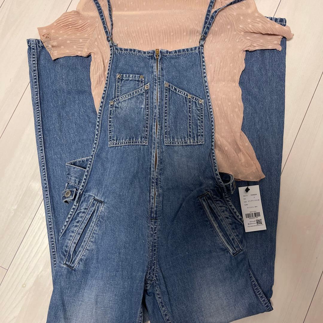 豆*様 アパルトモン ドゥーズィエムクラス ジョンブル デニム フレンチ サロペ