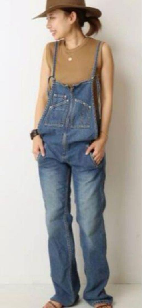 豆*様 アパルトモン ドゥーズィエムクラス ジョンブル デニム フレンチ サロペ