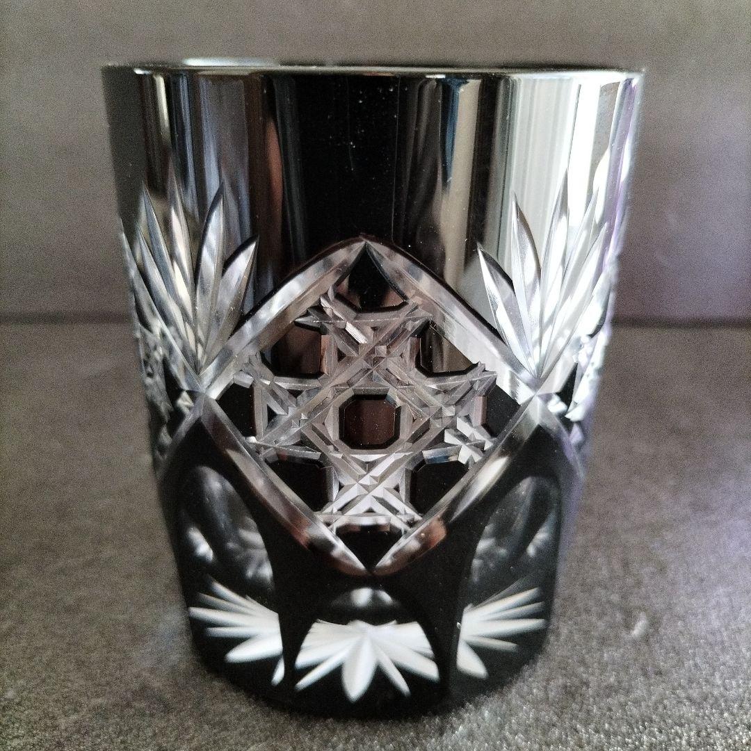 青森伝統工芸品　津軽びいどろ置物とディズニー江戸切子グラス　だい