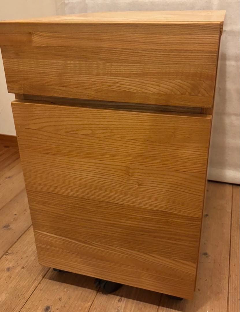 無印良品　タモ　机　キャビネット　セット