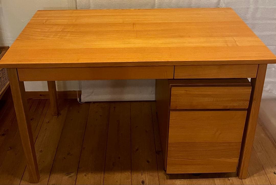 無印良品　タモ　机　キャビネット　セット