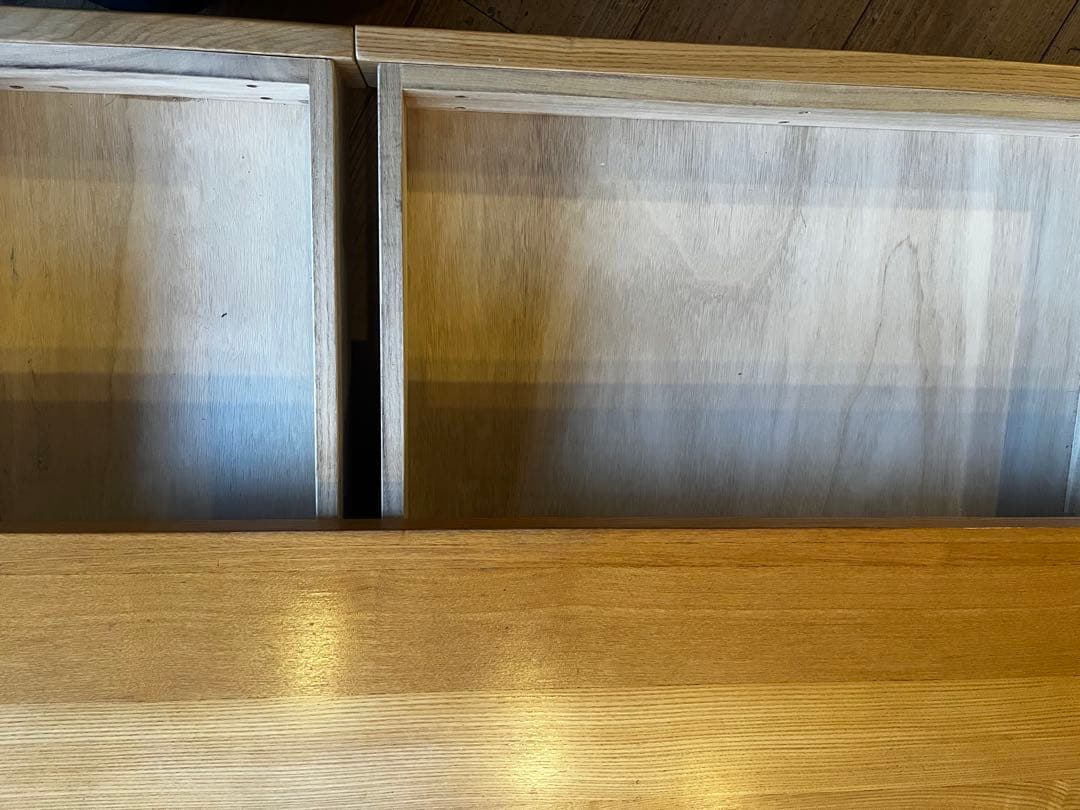 無印良品　タモ　机　キャビネット　セット