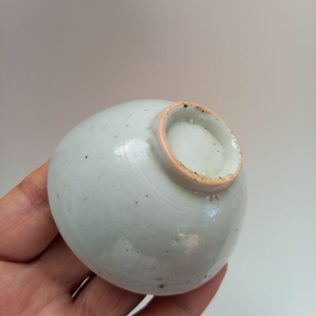 李朝　白磁　盃　猪口　古玩　骨董　アンティーク　古道具