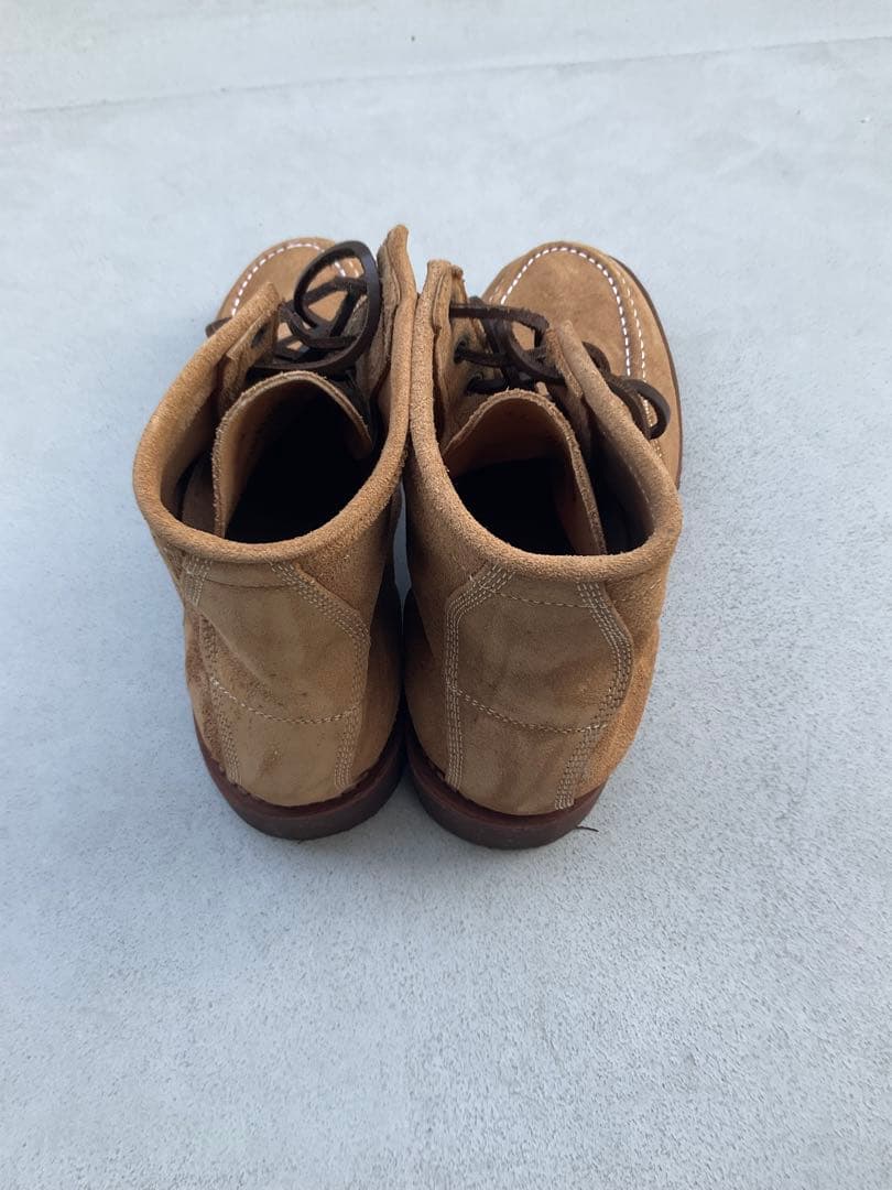 未使用 ピストレロ 茶ベージュ スエードブーツ ワークブーツ ビブラム セッター