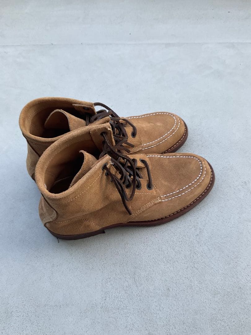 未使用 ピストレロ 茶ベージュ スエードブーツ ワークブーツ ビブラム セッター