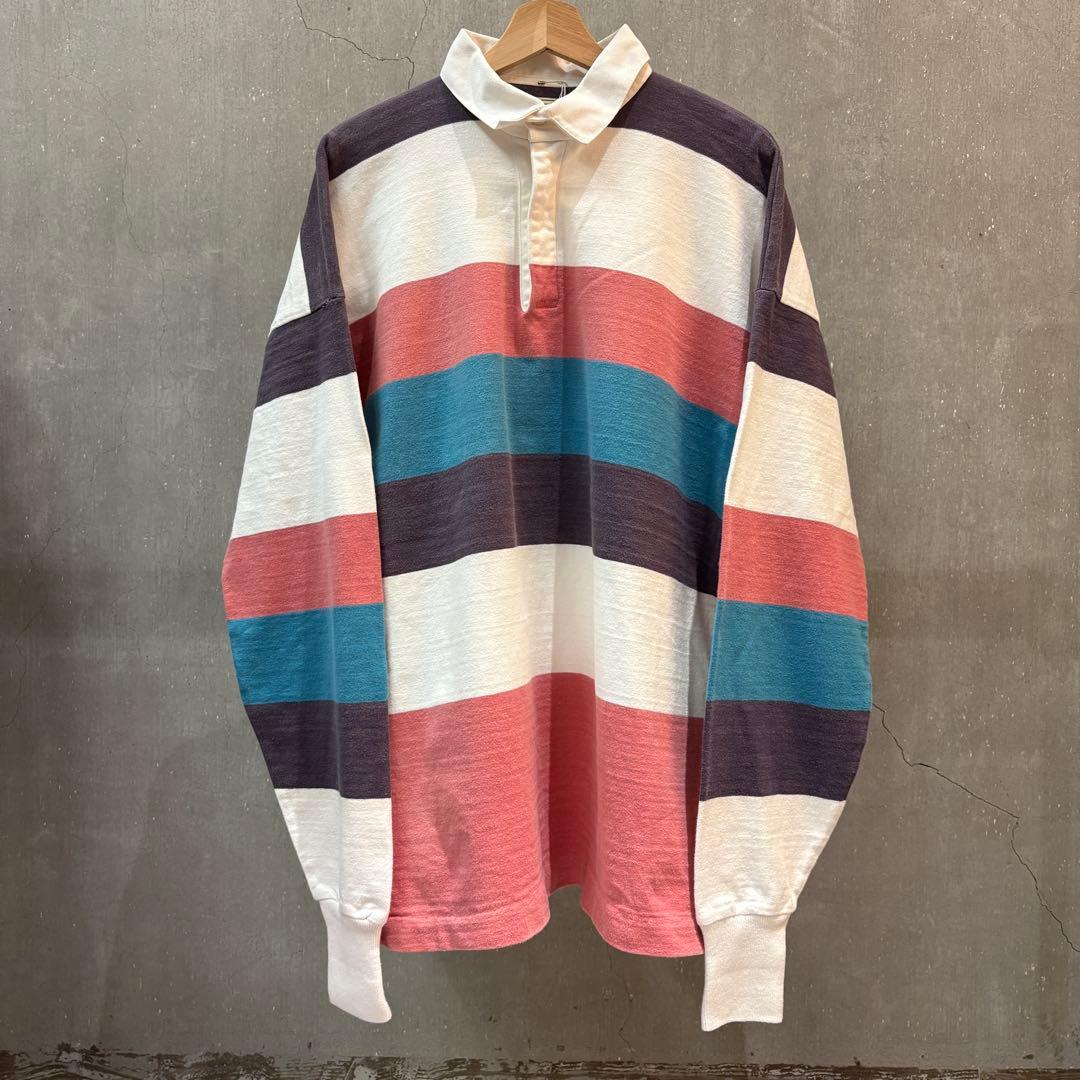 80s〜90s L.L.BEAN ボーダー ラガーシャツ マルチカラー