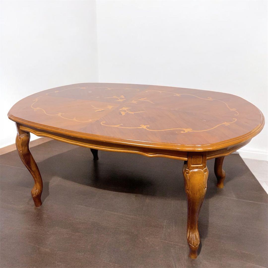 【送料込】イタリア製 象嵌シリーズ センターテーブル ローテーブル