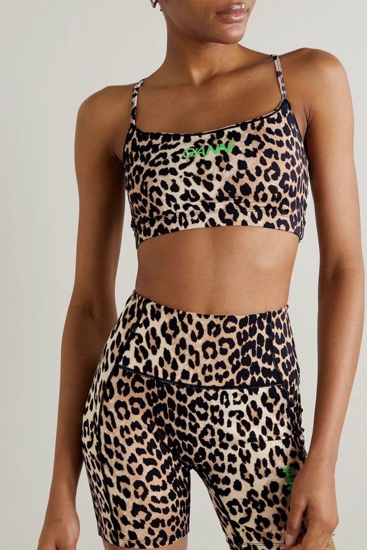 GANNI ヒョウ柄パンツ XS