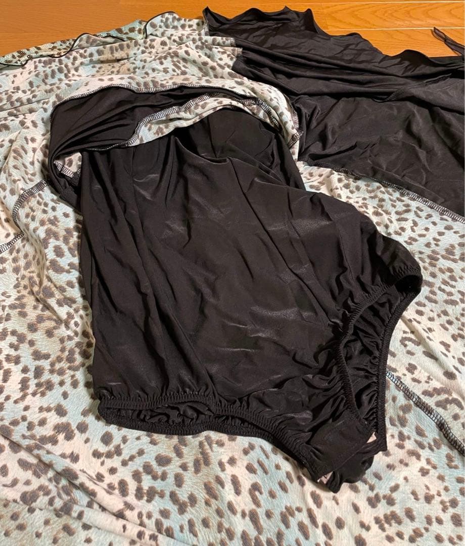 （未使用）Sekine ラテンダンス　社交ダンス　ドレス　チョーカー付き ブルー