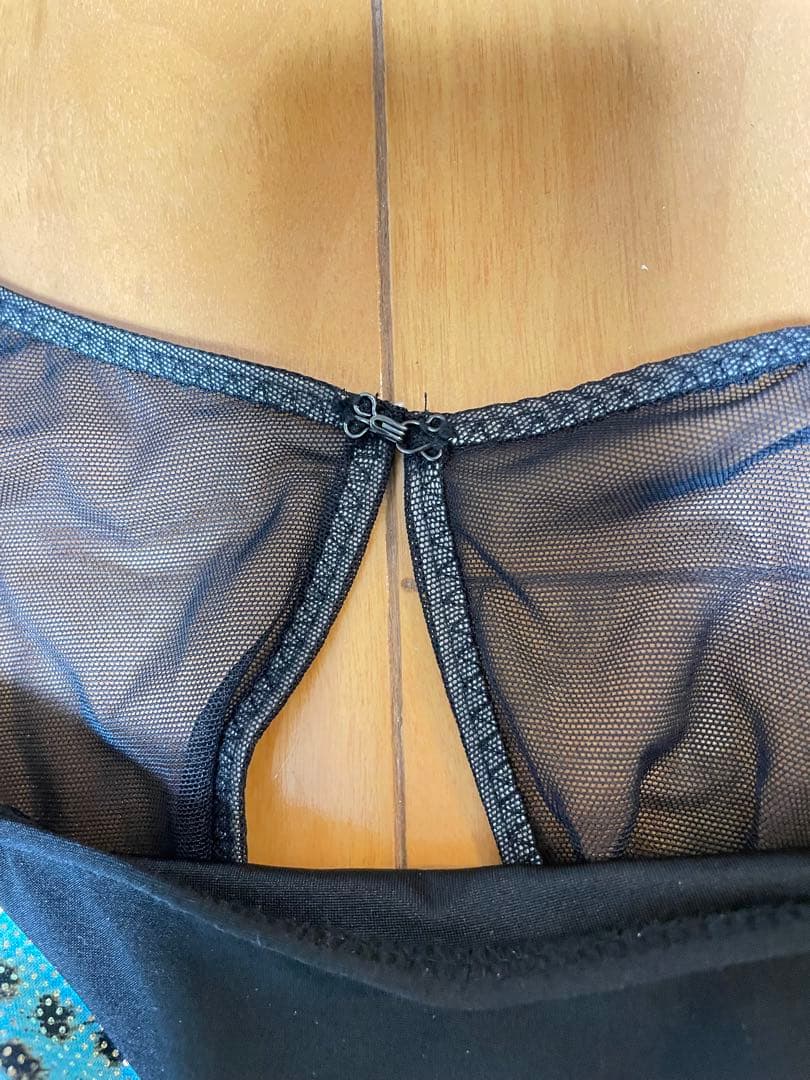 （未使用）Sekine ラテンダンス　社交ダンス　ドレス　チョーカー付き ブルー