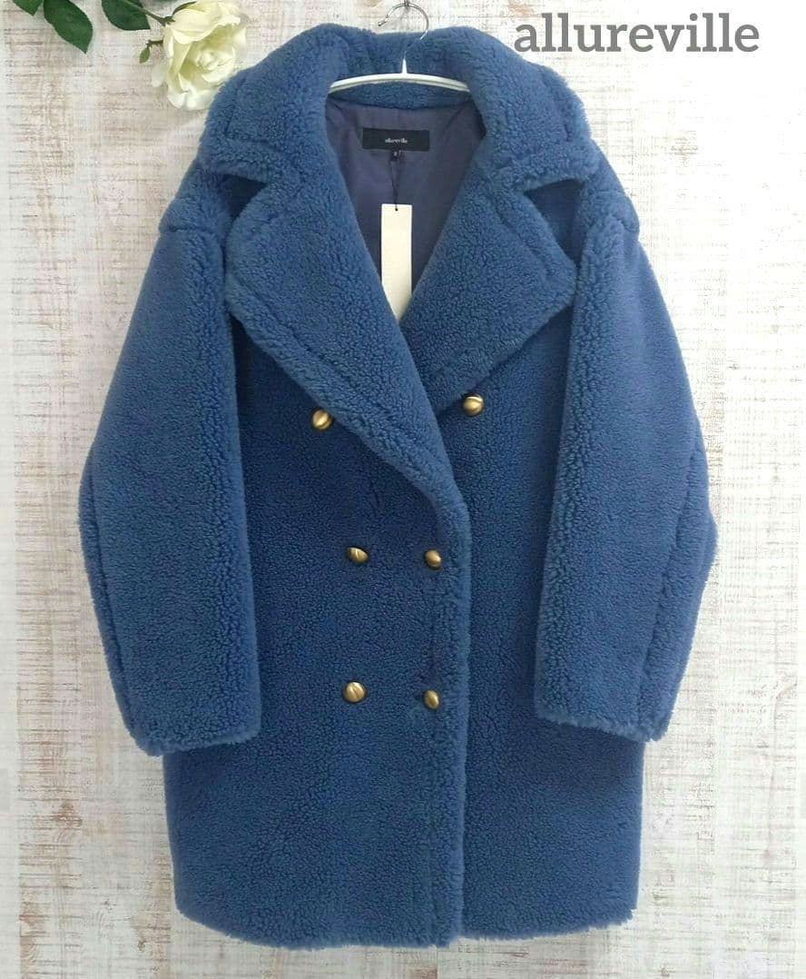 ☆定価5万☆新品☆ allureville ウール MIX ボア ピーコート 2