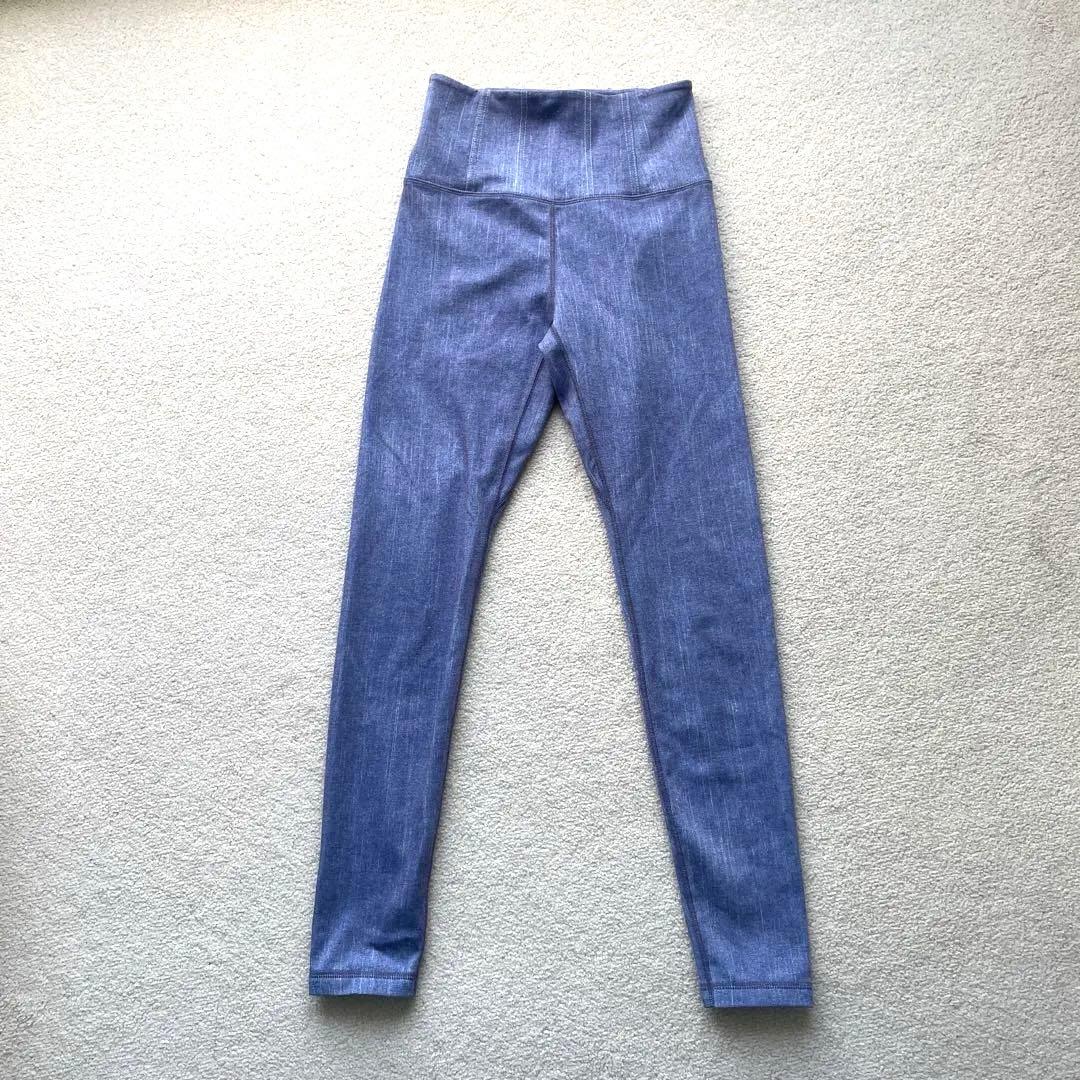 Style boat Marketデニム風 ハイウエスト ヨガパンツ S