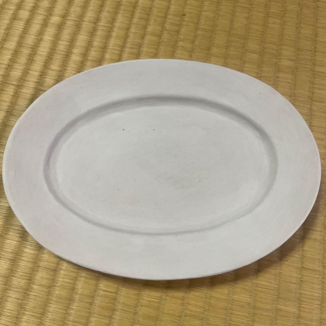 児玉修治　オーバル皿　M リネン　カンヴァス
