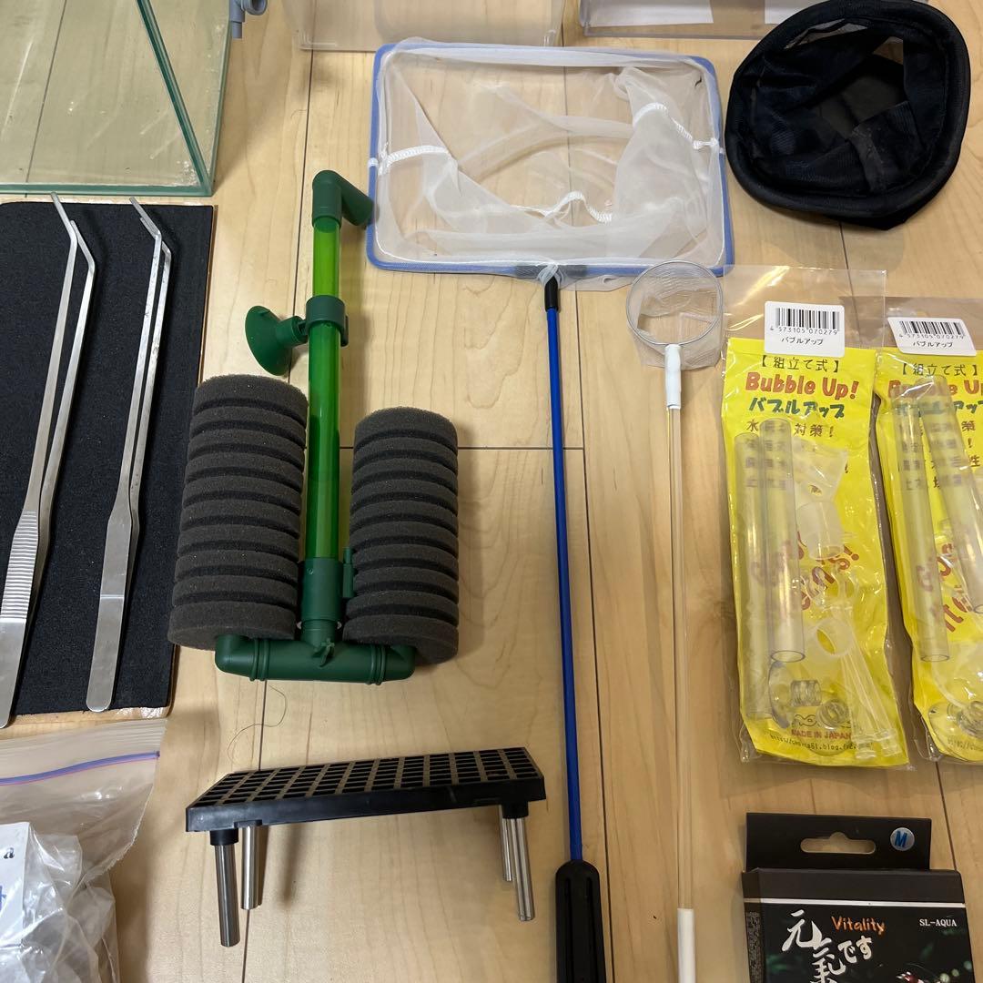 水槽セット ガラス製45cm水槽　ヒーター　ポンプ等　一式