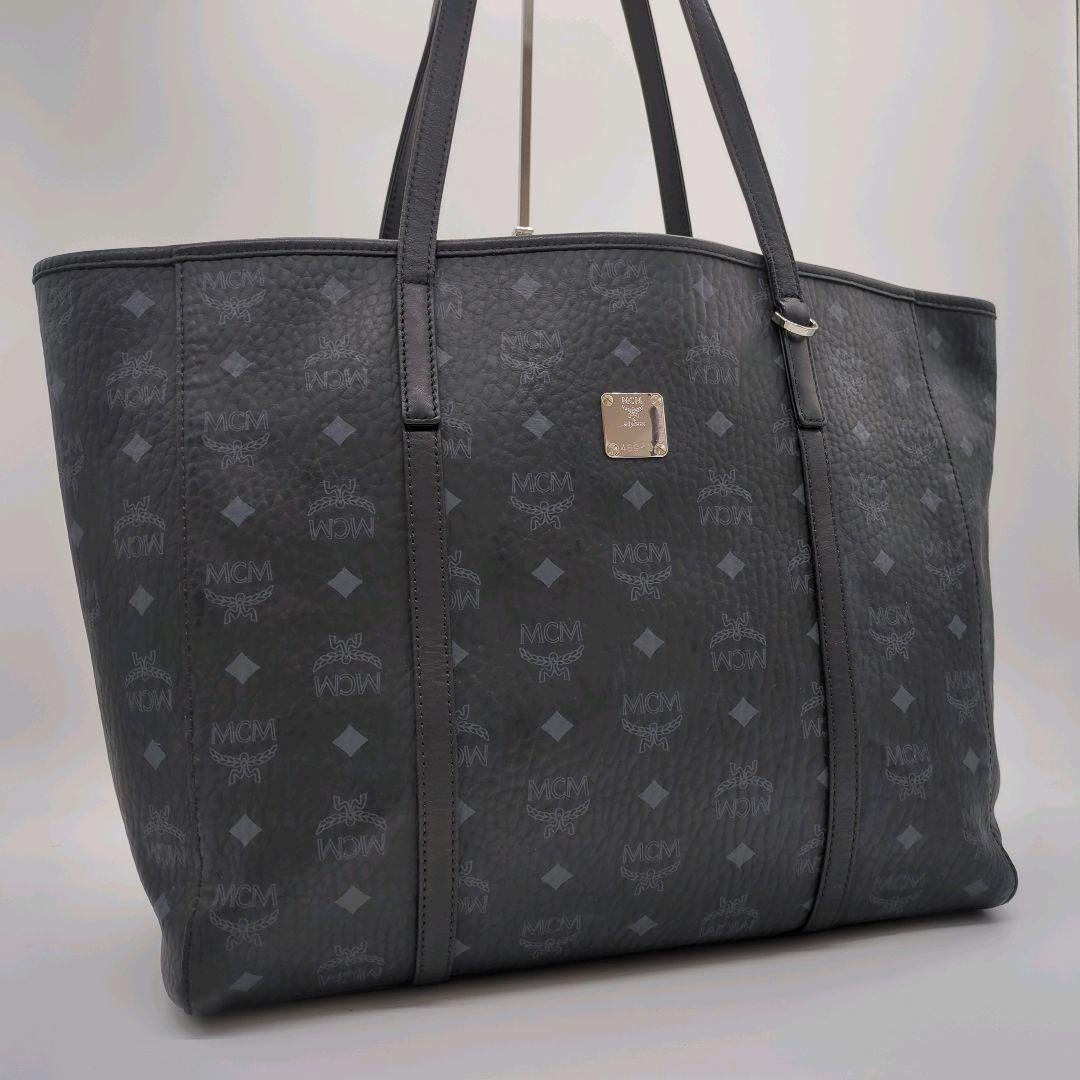 【人気モデル・美品】エムシーエム☆トートバッグ レザー ビジネス A4収納可能