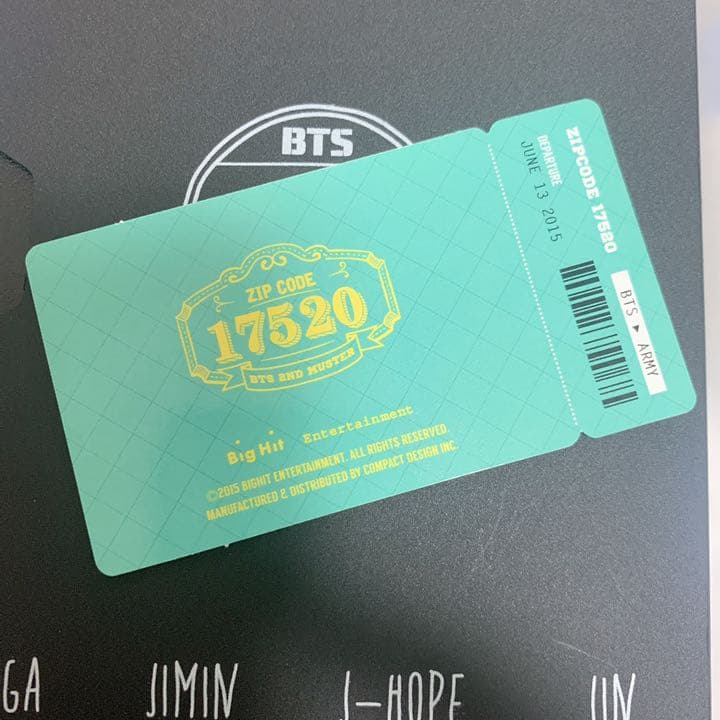 BTS 2nd  muster フォトアルバム　チケットトレカ　集合