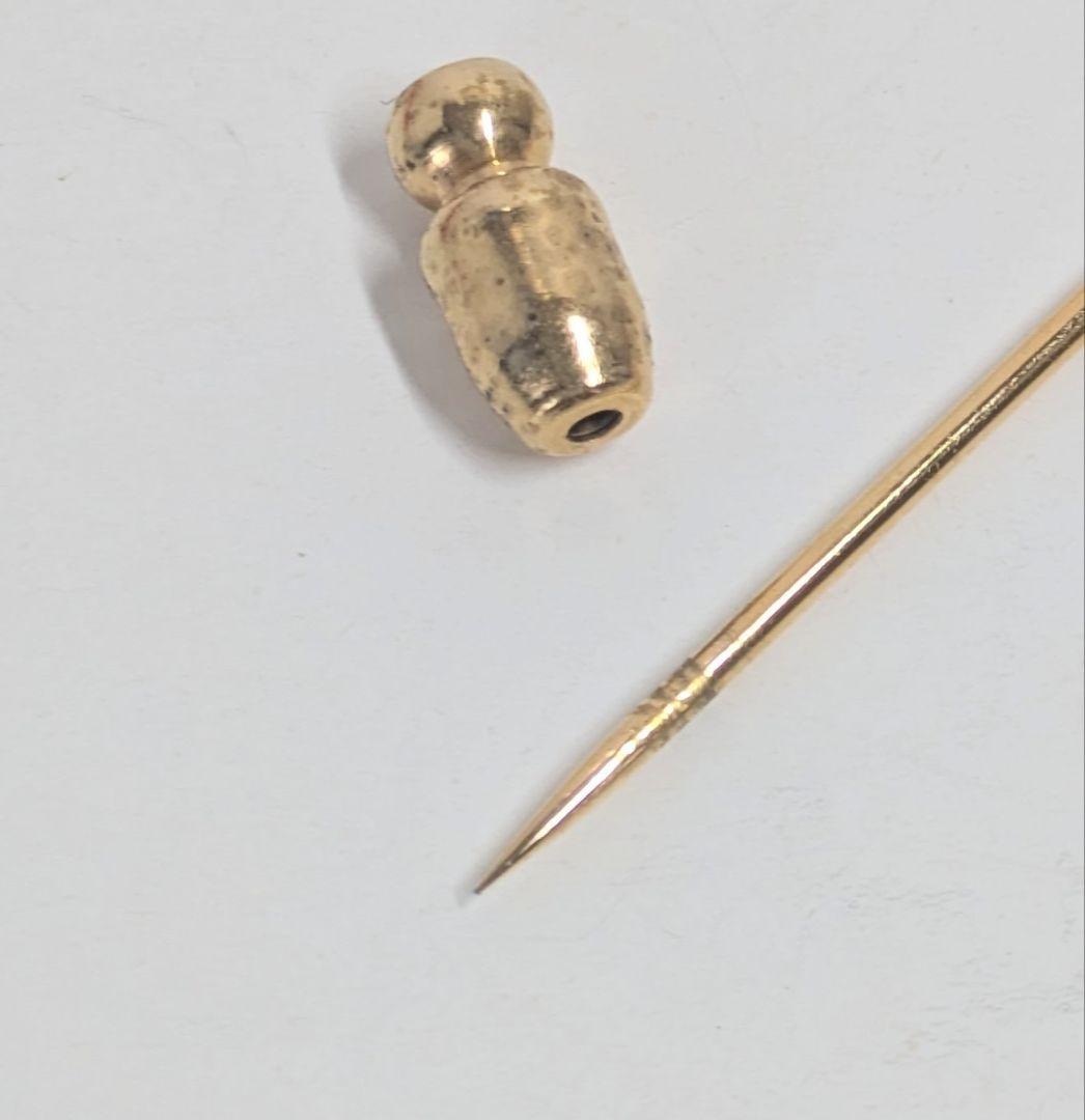 【美品】HERMES エルメス セリエ　ピンブローチ　ゴールドカラー箱付き