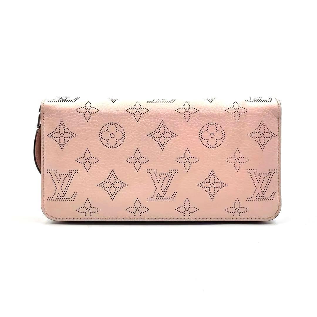 《超美品》ルイヴィトン マヒナ ジッピーウォレット モノグラム 長財布 ピンク系