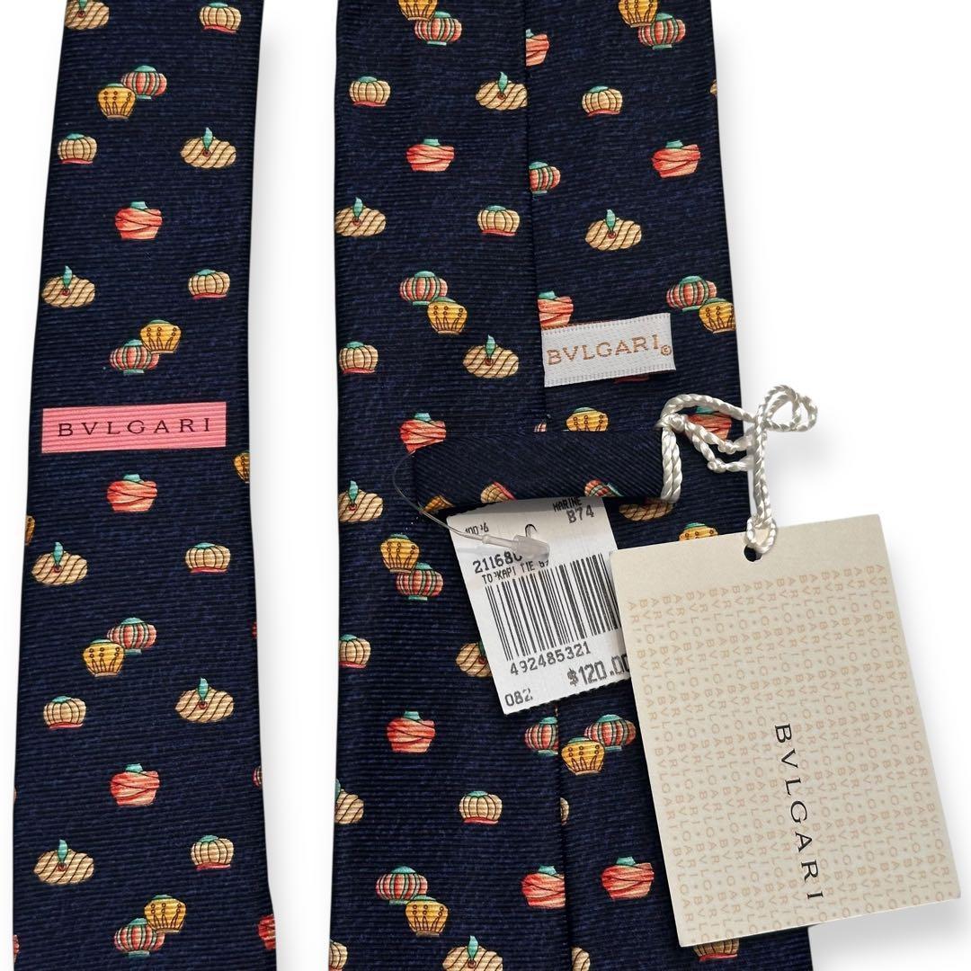 箱付き✨BVLGARI ネクタイ　ブルガリ　可愛い　アラビアン　セッテピエゲ